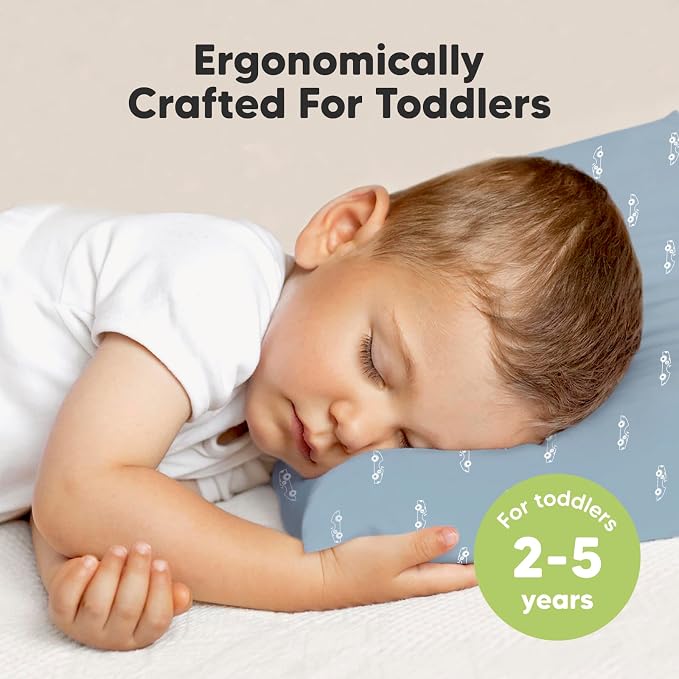 KeaBabies 2-Pack Toddler Pillow 13x18 - Image 2