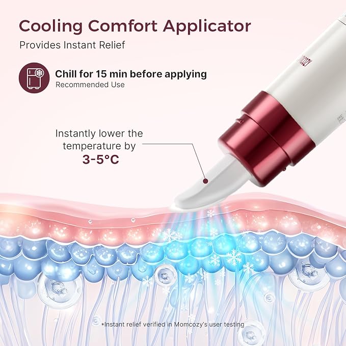 Momcozy ComfortNip™ Cooling Comfort & Touch Free Nipple Cream, Nipple Cream - Image 3