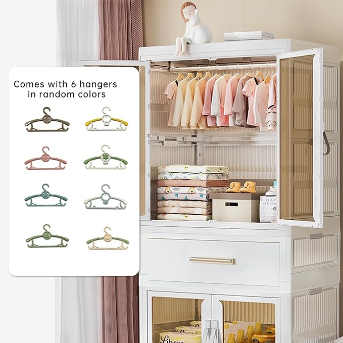 Portable Kids Wardrobe Closet - Image 5