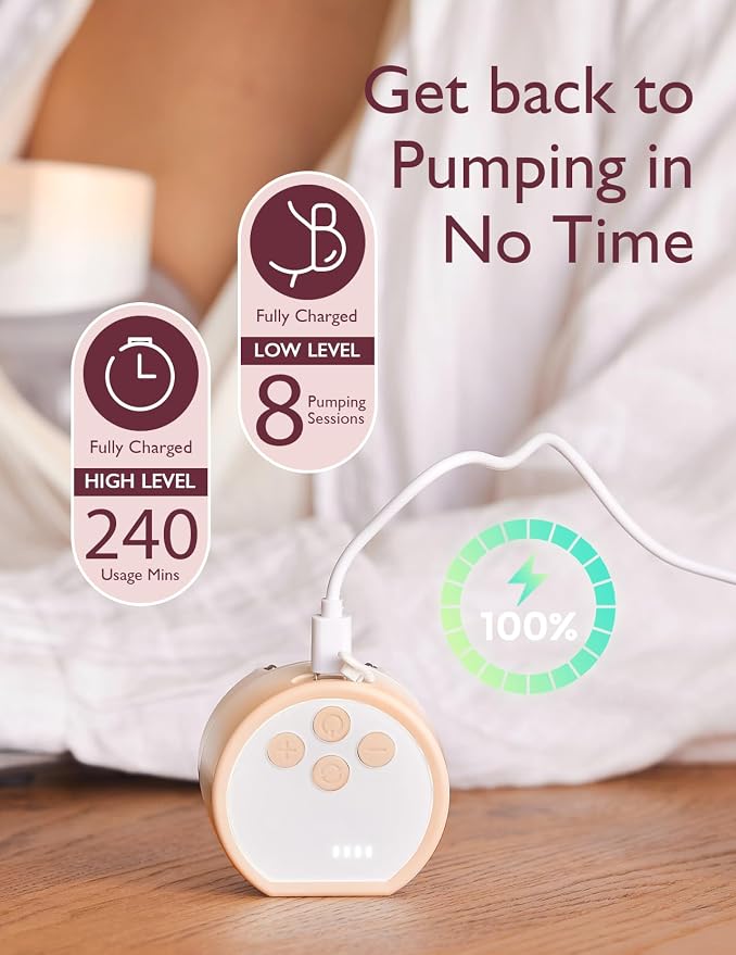 Momcozy Hands-Free Breast Pump S12 Pro, Wearable & Portable Pump - Image 7