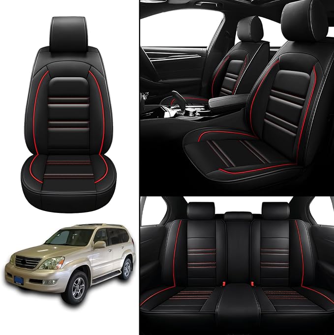 Seat Covers for Lexus Car gx470 2003-2009 | 5-Seats Leather Seat Covers - Image 2