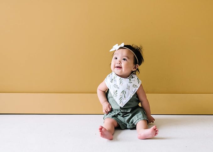Copper Pearl 4 Pack Soft Cotton Baby Bibs - Image 2