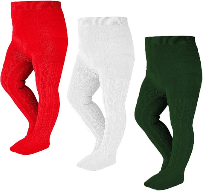 EPEIUS Baby Girl Tights Thick Cable Knit Leggings Stockings Cotton Pantyhose by EPEIUS