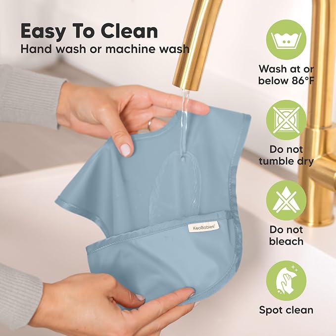 3-Pack Waterproof Baby Bibs for Eating - Image 6