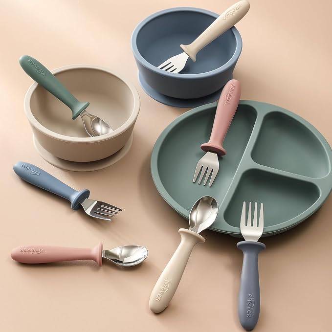 6 Pieces Toddler Utensils, Kids Safe Spoons and Forks, Children Silverware Set - Image 7