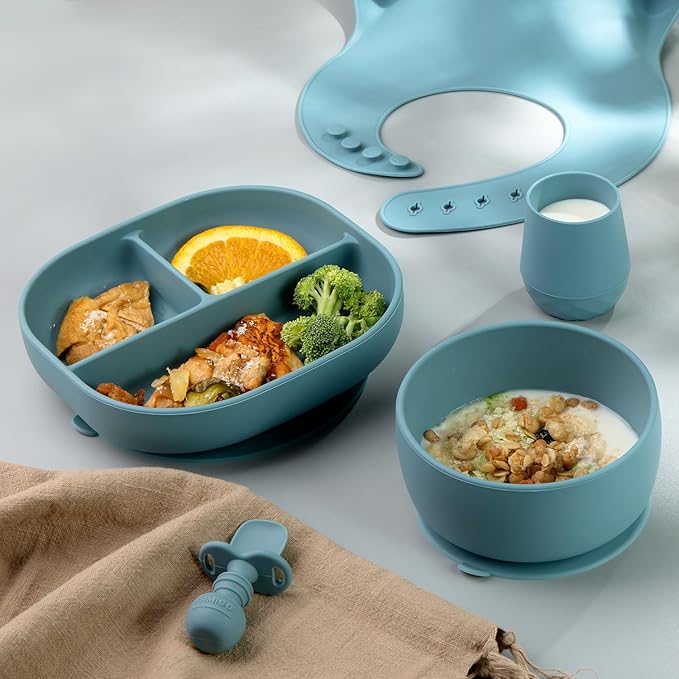 SAMiGO Silicone Baby Bowl and Spoon Set - Image 7