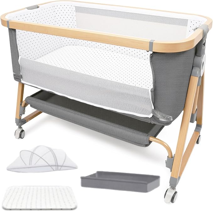 Baby Bassinet Bedside Sleeper CPSC Certified 3-in-1 Portable Crib by Unknown