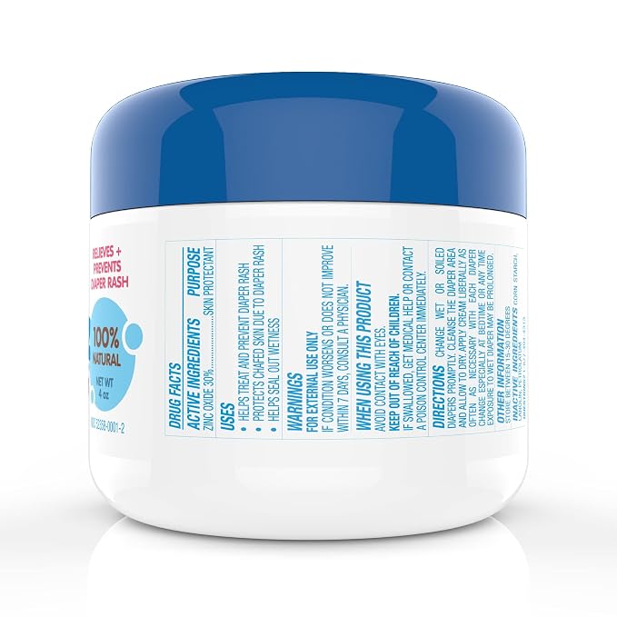 Diaper Rash Cream | 100% Natural Zinc Oxide Maximum Strength Butt Paste | - Image 7