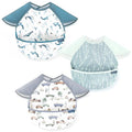 GRSSDER 3-pack Mess Proof Baby Feeding Bibs by BUYNOW