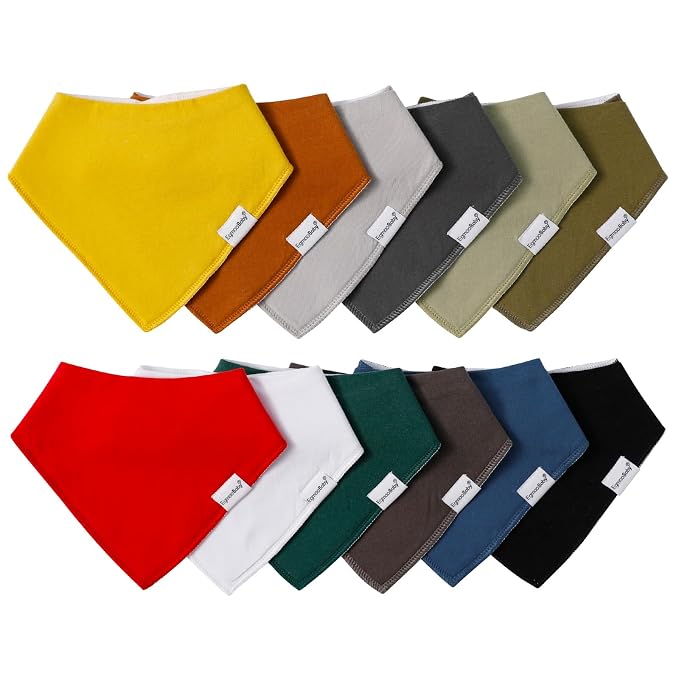 Baby Bandana Drool Bibs for Boys Girls, Super Absorbent Triangle Baby Bibs for - Image 9