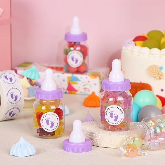 62 Pcs 3.5 Inch Baby Mini Milk Bottle Baby Shower Favor - Image 2