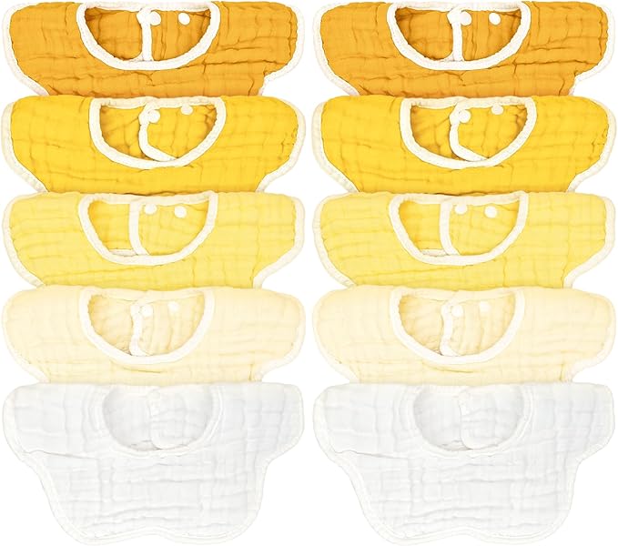 Baby Bibs Muslin Drool Teething Drooling Bibs by Mccotwe