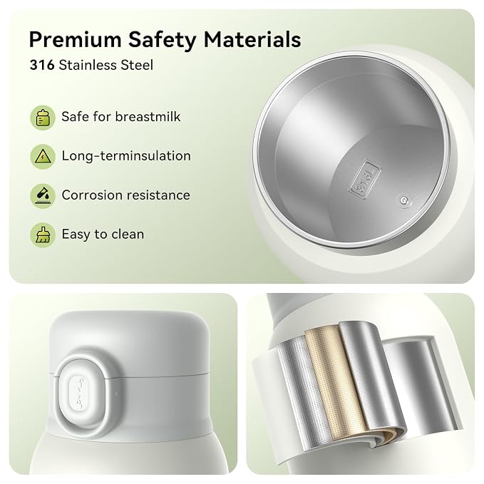 Portable Bottle Warmer for Travel, Fast Heating & Precise Temp Control for Baby - Image 6