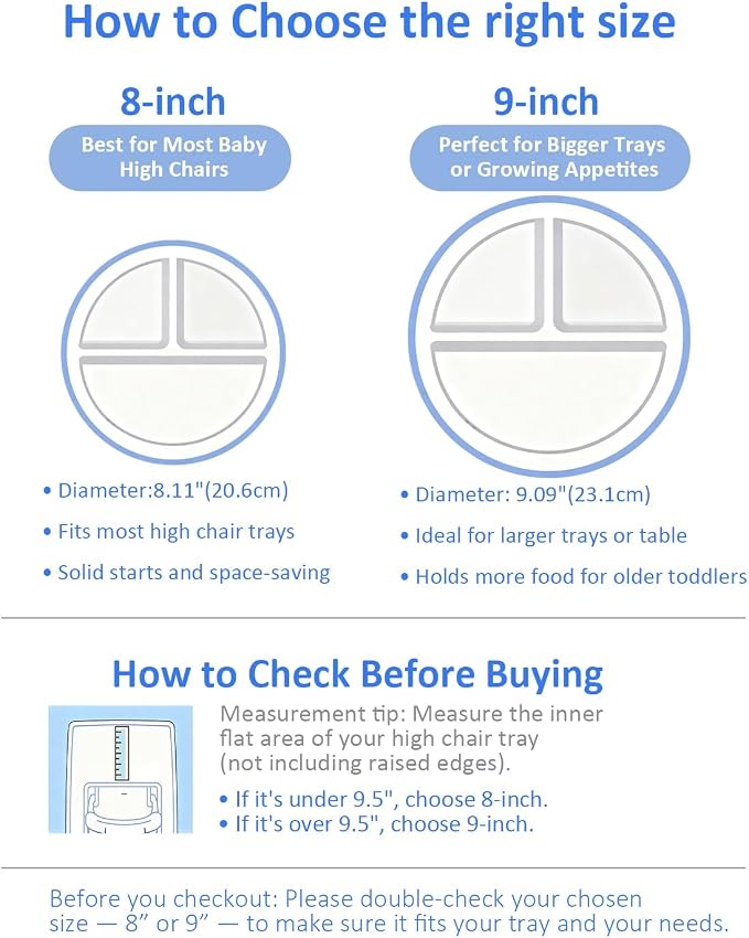 Stainless Steel Suction Plates for Toddlers, Non Toxic Non Slip Portion Control - Image 8