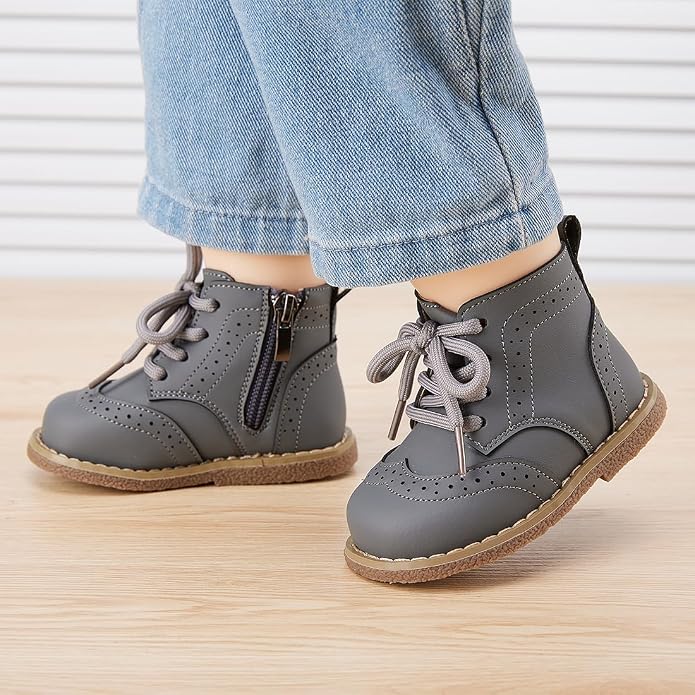 BMCiTYBM Baby Boys Girls Boots Infant Shoes First Walking Booties - Image 3