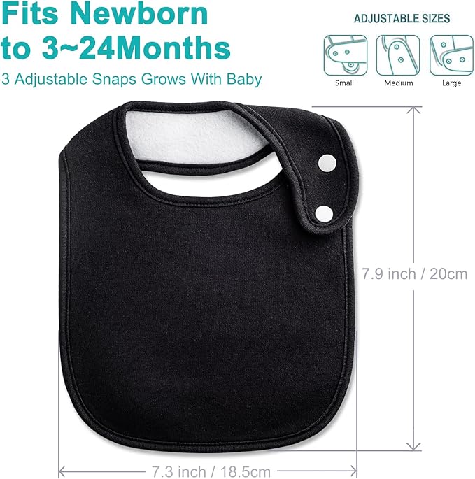 Baby Bibs Soft and Absorbent Organic Cotton Bandana Drool Bibs Set - Image 4