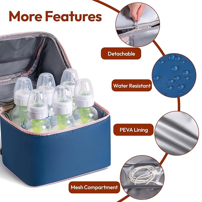 NCVI Breastmilk Cooler Bag, Breast Pump Bag - Image 4