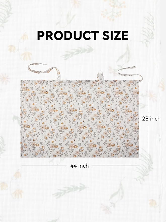 TILLYOU Muslin Nursing Cover for Baby Breastfeeding, 100% Cotton Breathable - Image 7