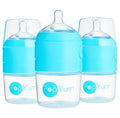 PopYum 5 oz Blue Anti-Colic Formula Making/Mixing/Dispenser Baby Bottles by PopYum