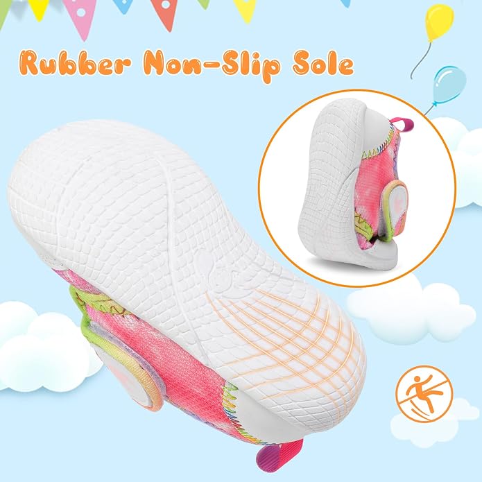 FEETCITY Baby First Walking Shoes Boys Girls Infant Sneakers Crib Shoes - Image 5
