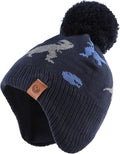 JANGANNSA Knitted Baby Hat Scarf Set Winter Warm Boys Girls Beanie Fleece by JANGANNSA