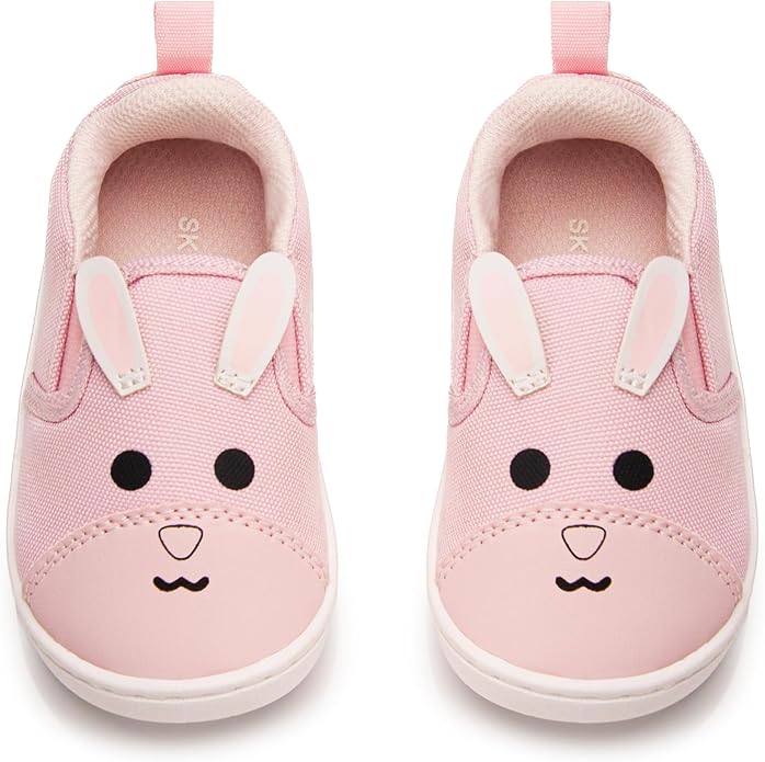 SKYWHEEL Toddler Slip On Shoes Wide Toe Box Barefoot Casual Canvas Walking by SKYWHEEL
