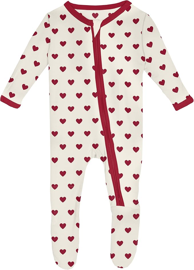 KicKee Full of Hearts Footie by KicKeePants