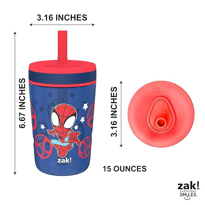 Zak Designs Marvel Spider-Man Kelso Toddler Cups - Image 8
