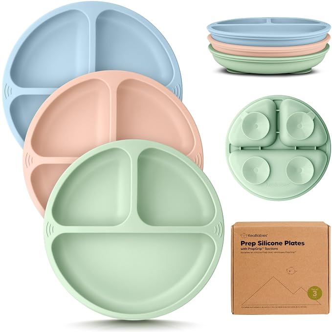 KeaBabies Suction Plates for Baby, Toddler by KeaBabies