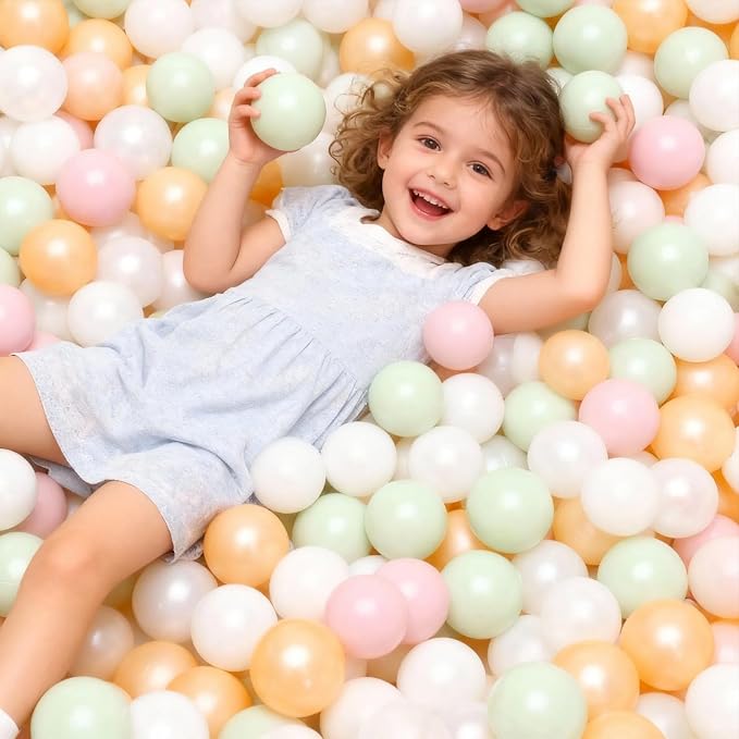 GOGOSO Ball Pits Balls for Toddlers Pack of 50 100 200 Plastics Shape Ball - Image 5