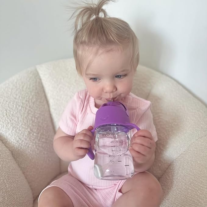 Evorie Tritan Weighted Straw Sippy Cup - Image 9