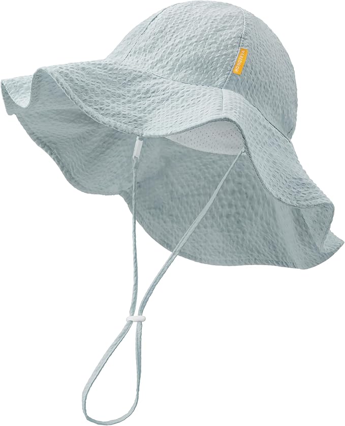 HONGTEYA Baby Sun Hat Toddler Girl Beach Hat Adjustable Outdoor Summer Hat UPF by HONGTEYA