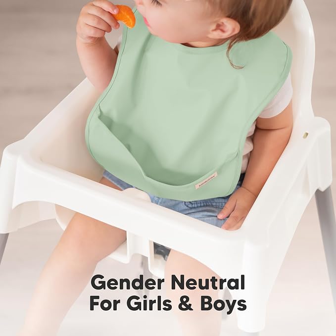 3-Pack Waterproof Baby Bibs for Eating - Image 8