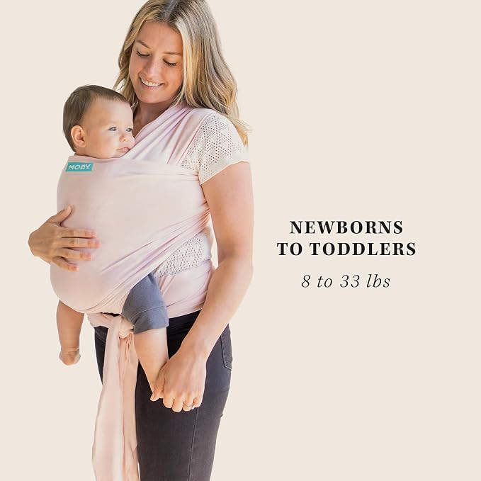 Moby Baby Wrap Carrier Classic for Newborns to Toddlers, Infant Sling Carrier - Image 7