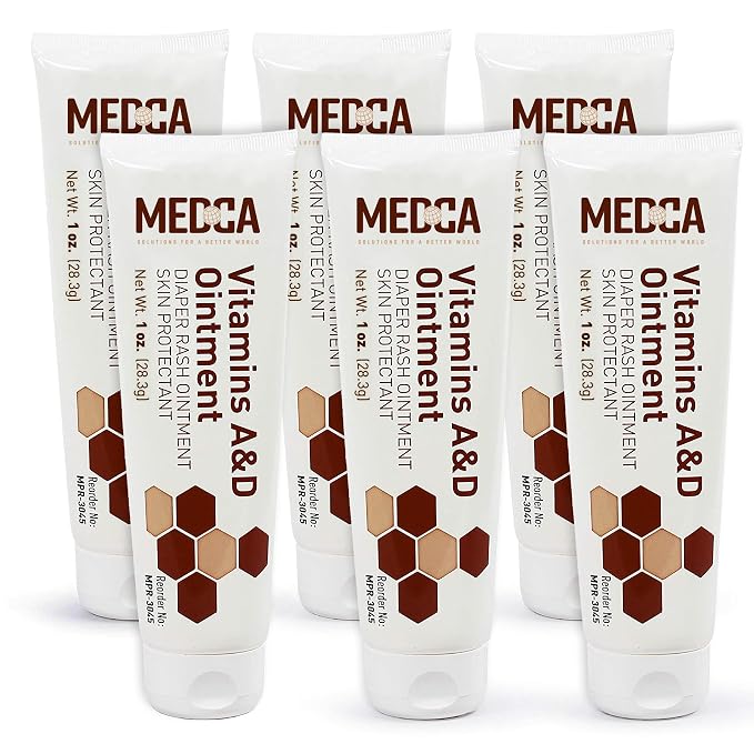 MEDca Vitamin A & D Diaper Rash Ointment- Protectant Cream by MEDca
