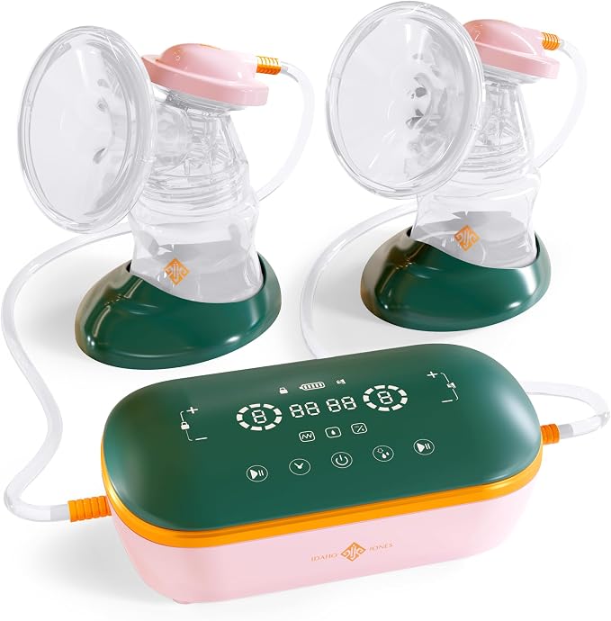 Portable Breast Pump with Dual Motor & Silicone Flanges by IdahoJones