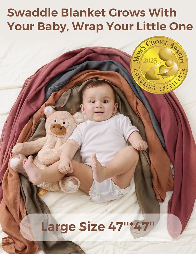 Momcozy Muslin Swaddle Blankets - Image 2