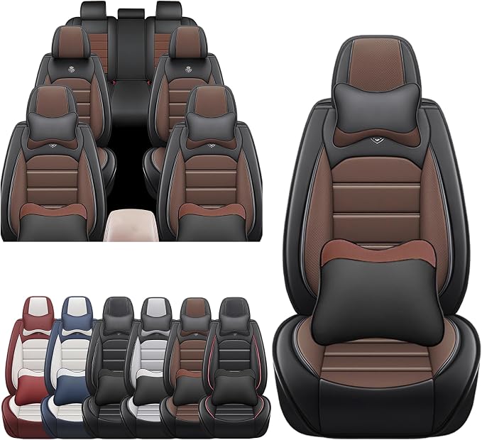 JOJ Car Seat Cover Fit for Toyota Highlander 2001-2025, 7 Seat Car Seat Cover by JOJ