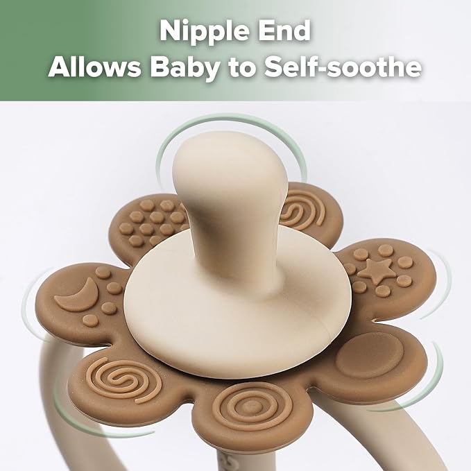 haakaa Silicone Baby Teether Toys, Nipple-Shaped End - Image 4