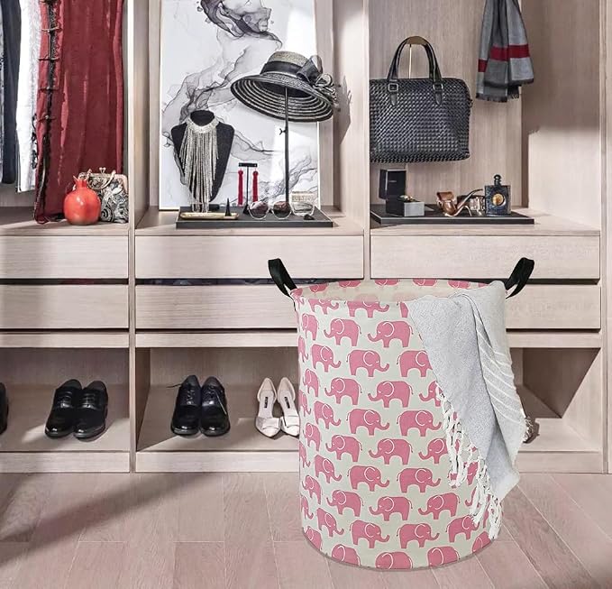 Round Laundry Hamper Storage Basket Laundry Organizer Hamper Storage Bins - Image 6