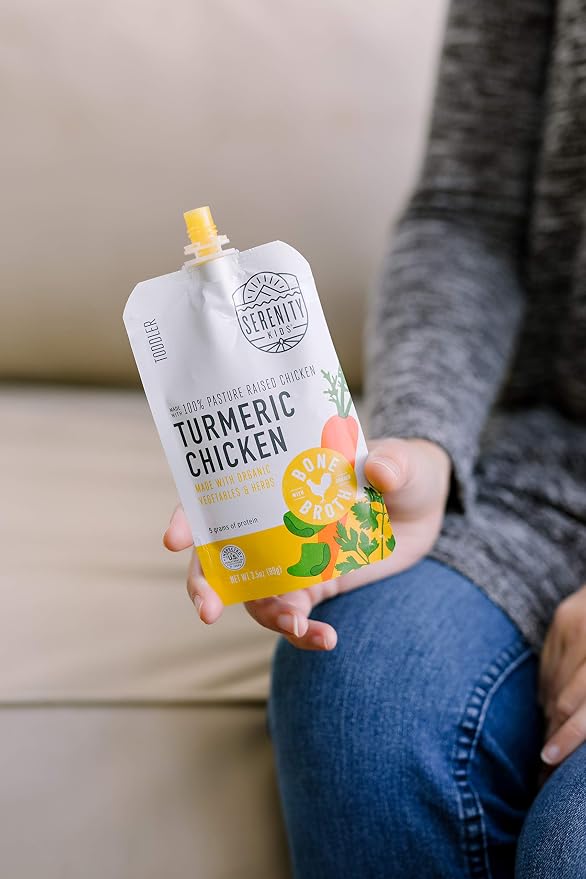 Serenity Kids Organic Turmeric Chicken Bone Broth Made - Image 5