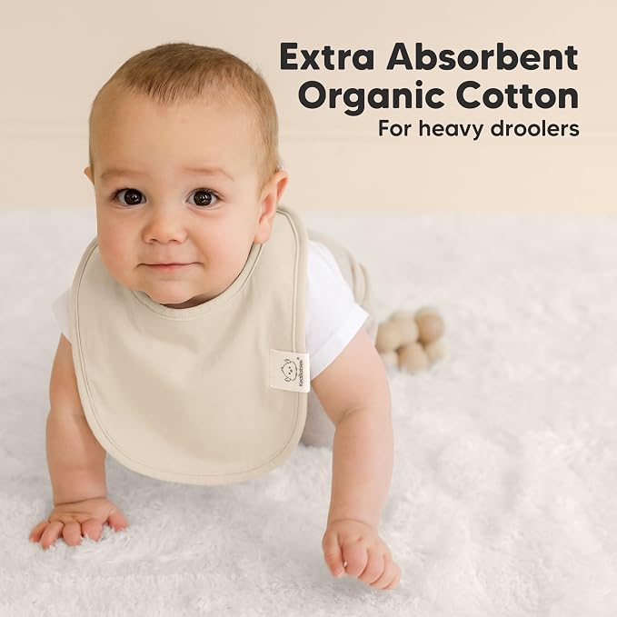 8-Pack Organic Baby Bibs for Boys, Girls - Image 5