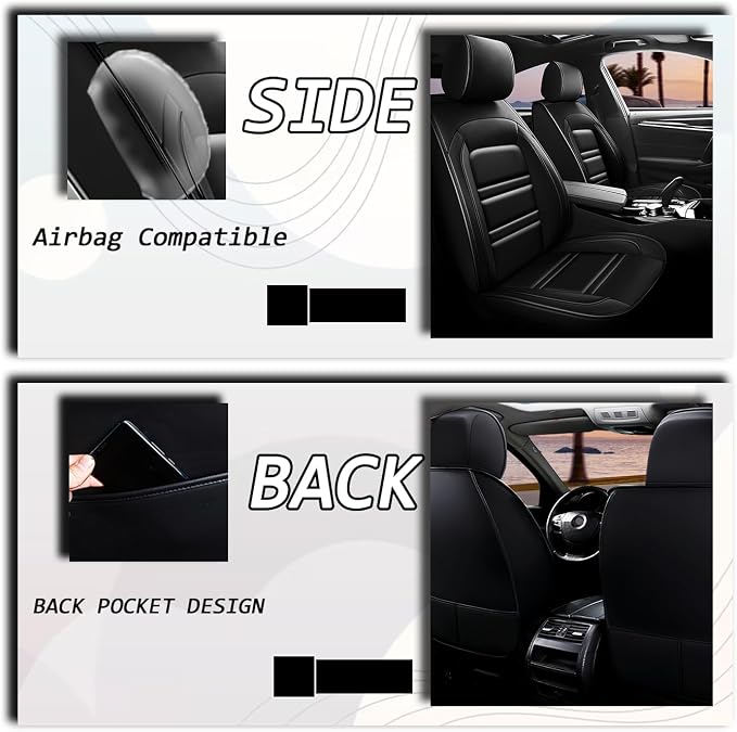 Seat Covers for Chevy Equinox 2005-2025 | 5-Seats Leather Seat Covers - Image 6