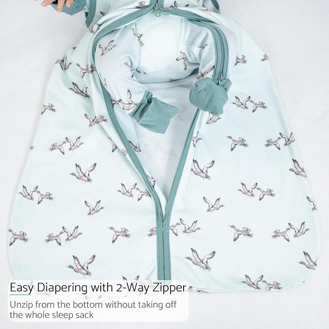 LollyBanks Baby Sleep Sack, 100% Cotton Wearable Blanket 2-Way Zipper Sleep - Image 5