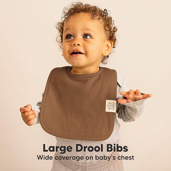 KeaBabies 8-Pack Organic Baby Bibs - Image 3