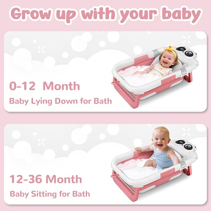 Collapsible Baby Bathtub for Newborn, Baby Bath Tub - Image 4