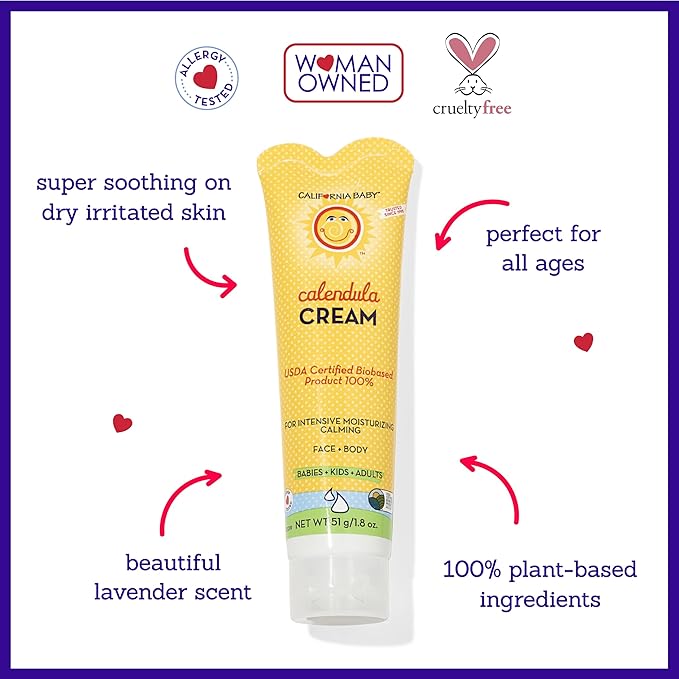 California Baby Calendula Cream | Soothing Baby Cream | Allergy Friendly | - Image 3