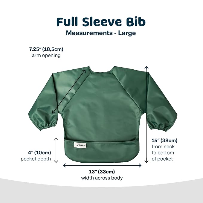 Tiny Twinkle Long Sleeve Bib for Babies & Toddlers – Waterproof Smock Bib for - Image 4