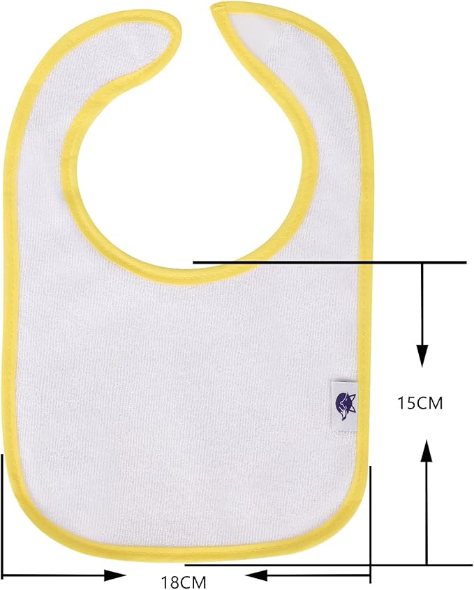 SPINFOX Waterproof Baby Bibs for Girls, Unisex Drool Bib Cotton Solid Knit - Image 2