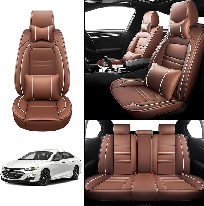 Car Seat Covers for Chevy Malibu 2004-2025 | 5-Seats Seat Covers, Waterproof - Image 2